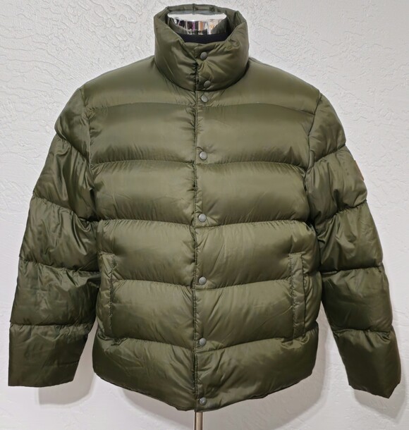 Vintage Polo Ralph Lauren Puffer Jacket Down Fill Army Green Coat Mens XL rrl